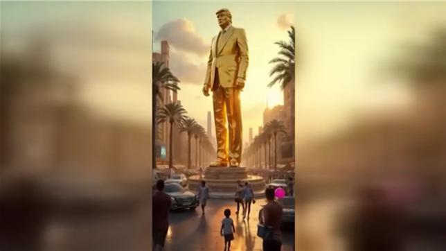 Une courte vidéo générée par IA montre la bande de Gaza métamorphosée en luxueuse station balnéaire. Publiée sur le compte Instagram de Donald Trump, elle illustre une vision fantaisiste de «Riviera du Moyen-Orient».