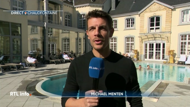 Michael Menten est en direct de la piscine des Thermes de Chaudfontaine où, visiblement, les vacanciers profitent déjà de cet avant-goût de printemps, le soleil étant particulièrement généreux.