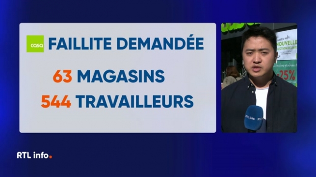 L'annonce est tombée ce mercredi. Les 63 magasins de l'enseigne CASA, son centre logistique et son siège social vont fermer leurs portes. 544 emplois passent ainsi à la trappe. La faillite a été demandée ce matin par la société au tribunal de l'entreprise de Turnhout.