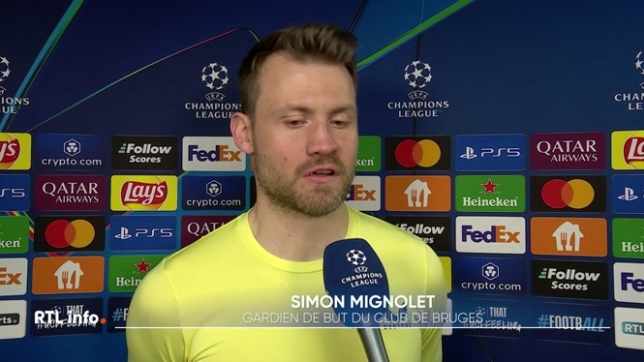 Le Club de Bruges s'est incliné mardi soir (1-3) face à Aston Villa, en 1/8 de finale aller de la Ligue des Champions. Les Brugeois devront créer l'exploit et croire à un miracle au match retour. Le gardien Simon Mignolet estime qu'une qualification est toujours possible.