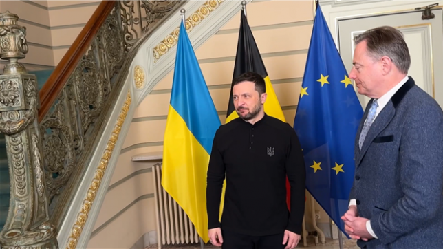 Les premiers mots de Zelensky chez Bart De Wever: C'est formidable que l'Europe continue de nous soutenir