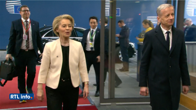 Sommet européen à Bruxelles: Ursula von der Leyen est arrivée