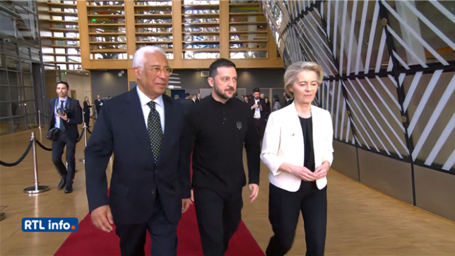 Sommet européen à Bruxelles: Volodymyr Zelensky est arrivé