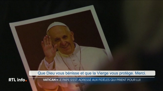 Hospitalisé, le pape François a donné de ses nouvelles pour la première fois