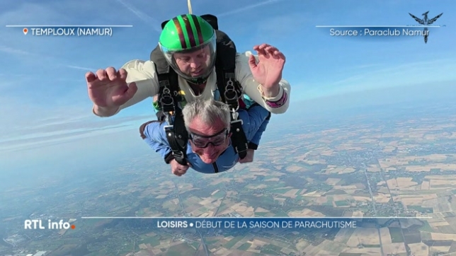 Embarquons à bord d'un Pilatus, c'est le modèle d'avion utilisé pour le saut en parachute à l'aérodrome de Temploux. e beau temps, c'est une aubaine pour le début de la saison d'une discipline qui attire de nombreux amateurs de sensations fortes.