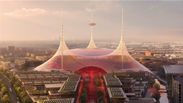 Manchester United dévoile les plans de son nouveau stade.