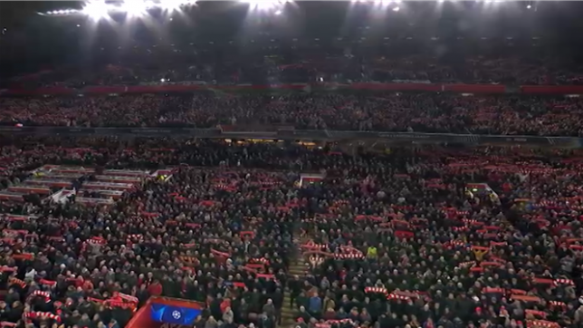 L'amblématique chant de Liverpool a donné des frissons à tout le monde.