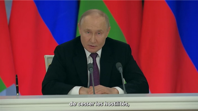 Le président russe Vladimir Poutine déclare qu'il avait de sérieuses questions sur la manière dont un cessez-le-feu de 30 jours proposé en Ukraine fonctionnerait.