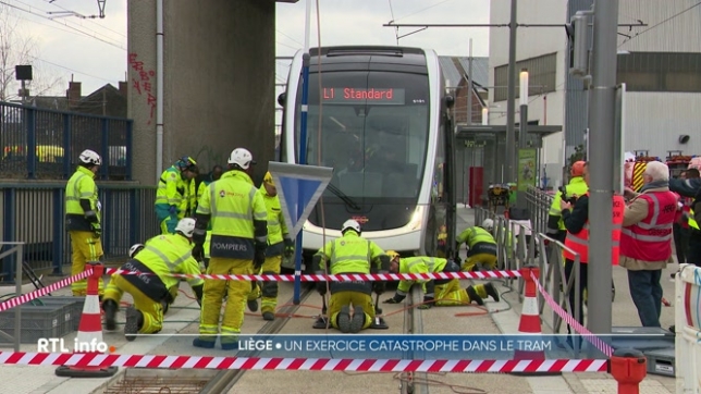 Il circule à blanc depuis plusieurs semaines pour tester tous les cas de figure. Ce matin, une simulation d'accidents était organisée afin de tester le plan d'urgence.