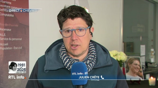 En direct de Chièvres, Julien Crête évoque l'émotion qui règne dans le village d'origine d'Emilie Dequenne ainsi que la prochaine ouverture d'un registre de condoléances pour lui rendre hommage.