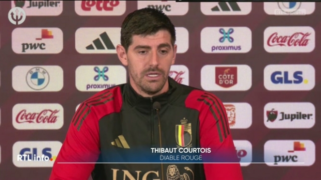 Les Diables Rouges sont réunis depuis hier à Tubize. Ils ont fait la connaissance de leur nouveau sélectionneur Rudi Garcia. Ils affrontent l'Ukraine jeudi et dimanche en barrages de la Ligue des Nations. Thibaut Courtois est de retour parmi eux, et a accepté de s'exprimer sur la question.