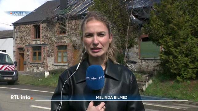 En direct d'Halma, Melinda Bilmez donne des explications à propos des causes du sinistre, qui pourrait être d'origine criminelle.