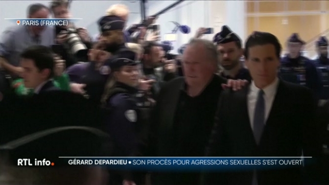 Ouverture, à Paris, du procès de Gérard Depardieu pour agressions sexuelles