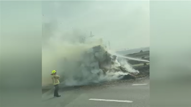 La circulation est compliquée sur le ring de Bruxelles en raison d'un véhicule en feu.