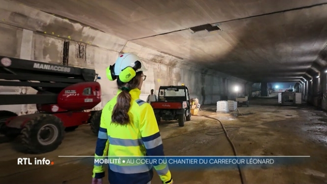 Depuis mars 2023, les navetteurs qui traversent le carrefour Léonard vivent un enfer. Le chantier doit se terminer fin de l'année. Pour l'instant, les ouvriers travaillent surtout de nuit dans les tunnels de l'E411 et du Ring de Bruxelles où une équipe de RTL a pu s'immiscer à leurs côtés.