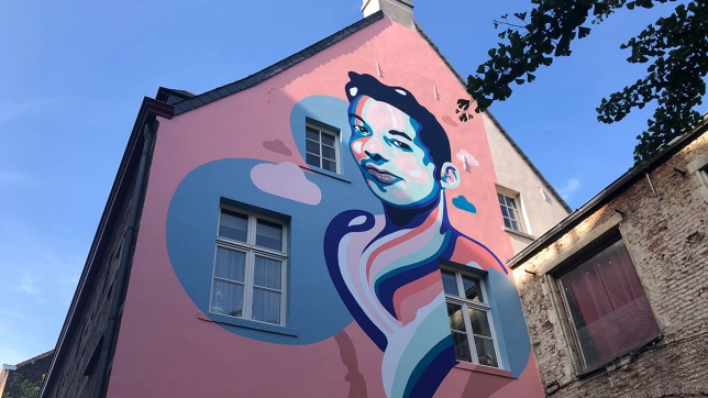 Une fresque à la mémoire de Ihsane Jarfi