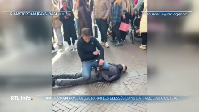 L'attaque au couteau à Amsterdam a blessé 5 personnes, dont une Belge