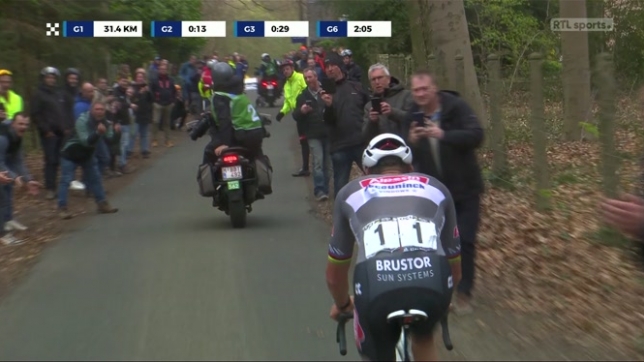 E3 Saxo Classic: un fan crache sur Mathieu van der Poel