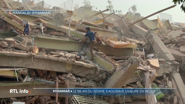 Séisme au Myanmar: le bilan du séisme grimpe à 1.644 morts, selon la junte