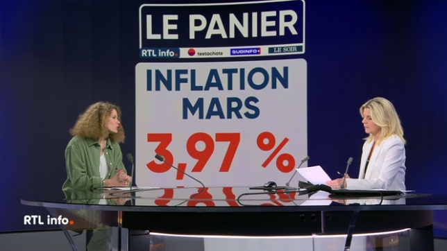 On retrouve en plateau Julie Frère, porte-parole de Testachats, afin d'analyser le panier de courses de ce mois de mars.