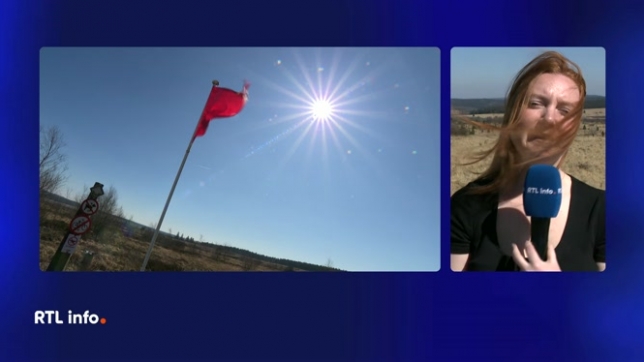Le drapeau rouge interdit la promenade dans certaines zones des réserves naturelles, comme dans les Hautes Fagnes, car le risque d'incendie est trop élevé en raison de la météo actuelle selon le Service Public de Wallonie. Explications de Roxane Josse.