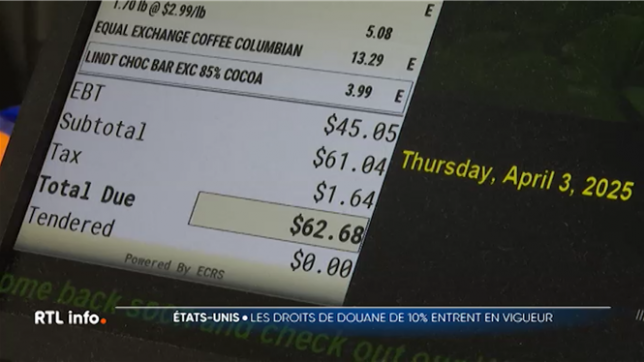 Droits de douane aux États-Unis: les Américains vont payer 5.000 dollars de plus par an leurs courses, selon l'opposition
