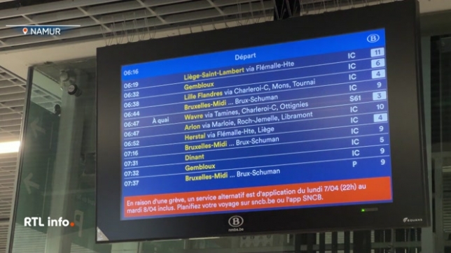 Aujourd'hui, seuls 3 trains IC sur 5 roulent, tandis que les trains P, habituellement ajoutés aux heures de pointe, sont quasi inexistants.