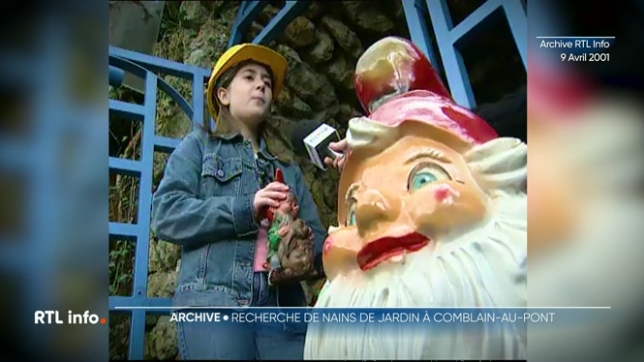 L'archive du jour revient sur une mode apparue durant l'année 2001, celle des nains de jardin. A Comblain-au-Pont, une grotte a même hébergé plusieurs centaines de ces nains de jardin pendant les vacances de Pâques.