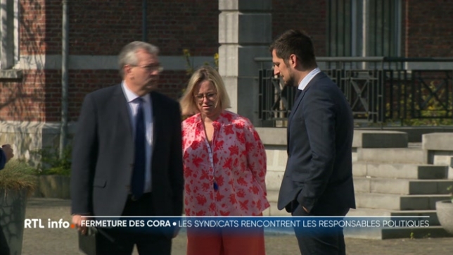 Les syndicats des travailleurs des magasins Cora ont rencontré les différents ministres en charge de l'emploi, en Région Wallonne et au fédéral. On y a bien sûr parlé chômage et cellules de reconversion. Les représentants du personnel ont le sentiment d'avoir été écoutés.