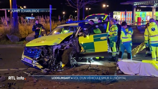 Après avoir pris la fuite en direction de Gosselies avec une voiture du SMUR, l'homme a provoqué un accident au niveau d'un rond-point. La police et les secours sont arrivés sur place. Le suspect a été hospitalisé, privé de liberté et sera entendu par les services de police aujourd'hui.