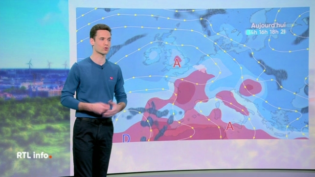 Amaury Detroz donne les prévisions météo pour cet après-midi et les jours prochains.