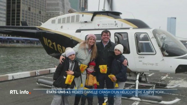 Crash mortel d'un hélicoptère touristique à New York