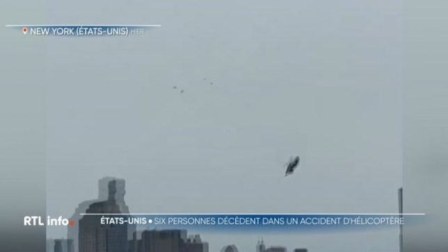 Crash mortel d'un hélicoptère touristique à New York