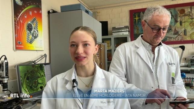 Rencontre à présent avec une jeune fille de 19 ans récompensée par l'horlogerie Cartier. Marta Maziers a reçu le Prix pour les talents horlogers de demain. Une belle récompense pour la jeune femme originaire de la province de Luxembourg.