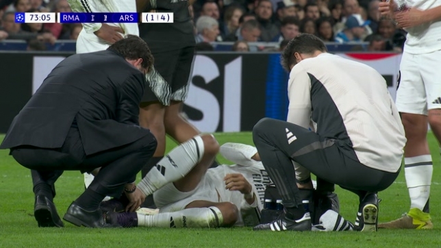 Ligue des Champions: la vilaine blessure de Kylian Mbappé contre Arsenal