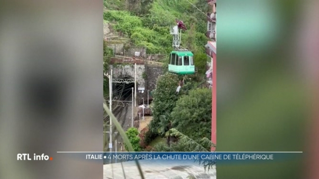 Naples: la chute d'une cabine de téléphérique fait 4 morts