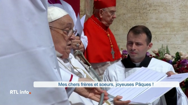 Pâques: le Pape était présent pour la bénédiction urbi et orbi