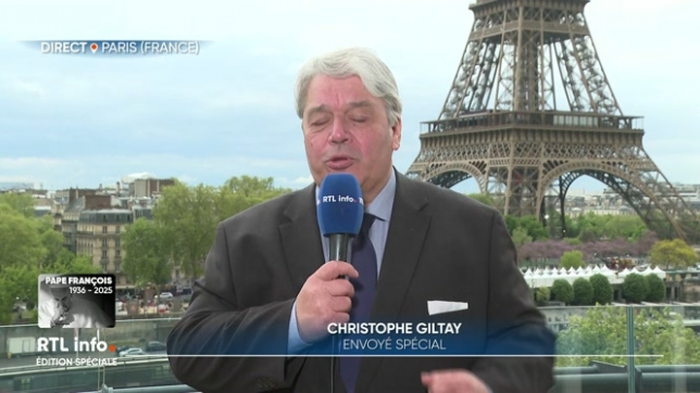 En direct de Paris, Christophe Giltay fait le point sur le protocole qui doit s'enclencher suite à l'annonce du décès du souverain pontife.