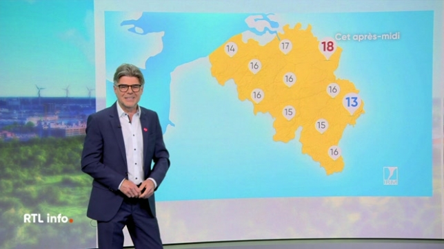 Stephan van Bellinghen présente les prévisions météorologiques de l'IRM pour ce mardi et pour les prochains jours.