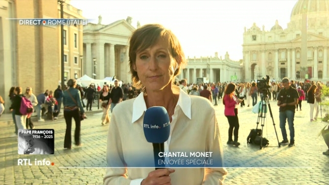 En direct de Rome, Chantal Monet fait le point sur le transfert de la dépouille du souverain pontife demain à la basilique Saint-Pierre afin d’être présentée aux fidèles.