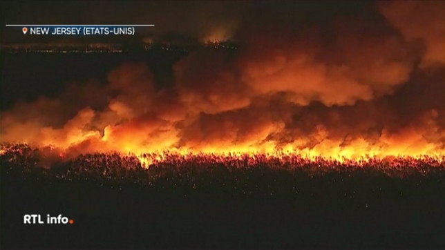 USA: des milliers d'évacuations dans le New Jersey en raison d'un feu de forêt