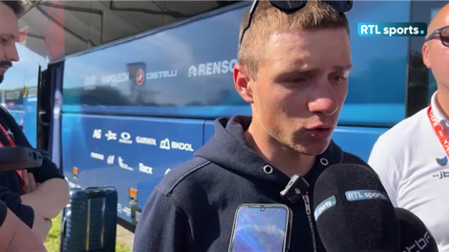 Le Belge était déçu, mais pragmatique après son échec sur Liège-Bastogne-Liège.