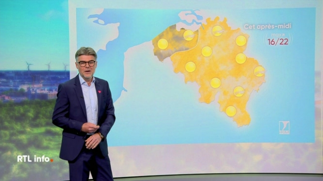 Stephan Van Bellinghen nous annonce un temps très ensoleillé et de plus en plus chaud.