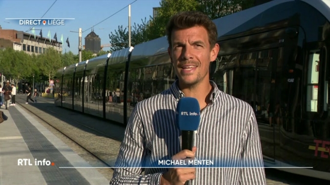 On retrouve en direct Michaël Menten pour faire le point sur la mise en service du tram qui a eu lieu aujourd'hui dans la cité ardente, avec des premiers incidents techniques cet après-midi.