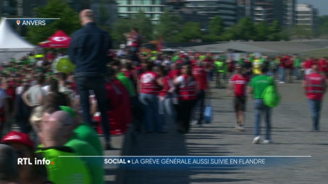En Flandre, les syndicats ont également mené des actions dans de grandes villes comme Anvers, mais avec, à la clé, moins d'impact sur les citoyens. Par exemple, la plupart des bus De Lijn circulaient, et la quasi-totalité du courrier a été distribuée.