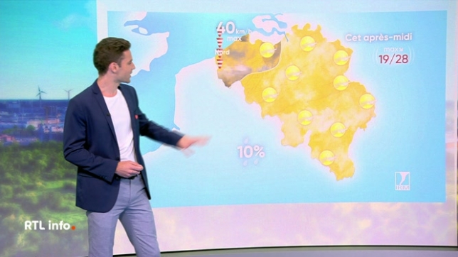 Amaury Detroz fait le point sur les prévisions météo de l'après-midi et du week-end.