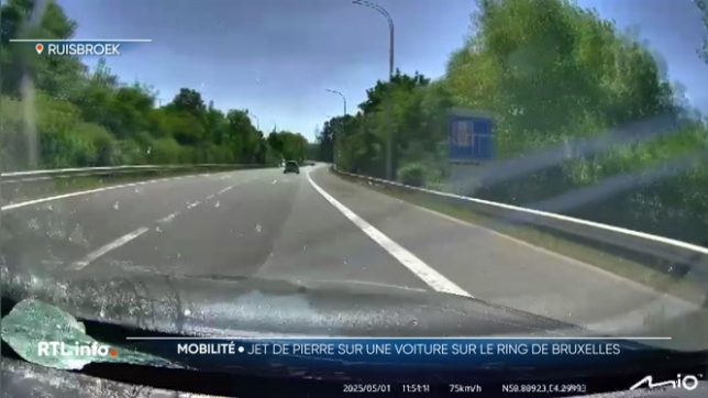 Un automobiliste reçoit une pierre sur son pare-brise à Bruxelles