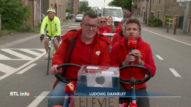 Ludo traverse la Belgique sur son cuistax pour récolter des dons pour la recherche contre le cancer. Il est en direct, quelque part entre Andenne et Rochefort, et nous dit comment se passe ce défi jusqu'à présent.