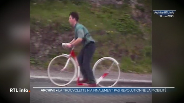 Créée en France, la trocyclette – engin hybride entre la trottinette et la bicyclette, a déjà fait quelques adeptes dès son apparition chez nous.