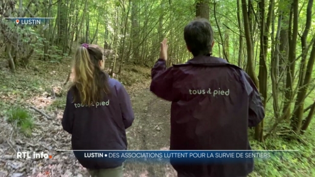 En Wallonie et à Bruxelles, des centaines de sentiers sont menacés de disparition. Des associations locales luttent pour leur survie. Exemple ici à Lustin, en province de Namur.